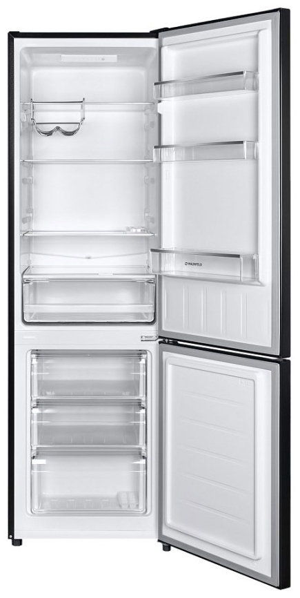 Двухкамерный холодильник Maunfeld MFF176SFSB, темно-серый фото 3