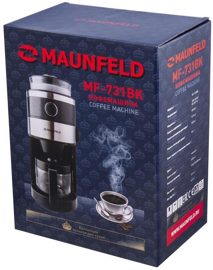 Кофеварка Maunfeld MF-731BK фото 10