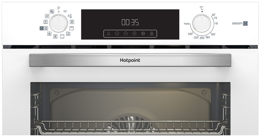 Электрический духовой шкаф Hotpoint HSTF 1231 JSAH WHG 59 см, 72 л гриль конвекция, белый фото 2