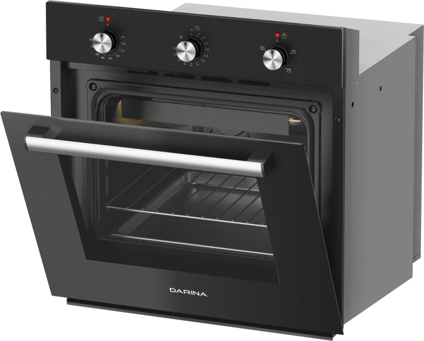 Электрический духовой шкаф Darina 1U BDE111 701 At 59 см, 50 л гриль, антрацит фото 5