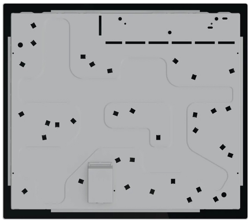 Электрическая варочная панель Gorenje ECS642BXE 59 см, 4 конфорки стеклокерамика, черный фото 6