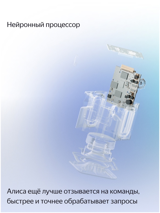 Умная колонка Яндекс Станция Миди с Алисой, с Zigbee, 24Вт, серый фото 5