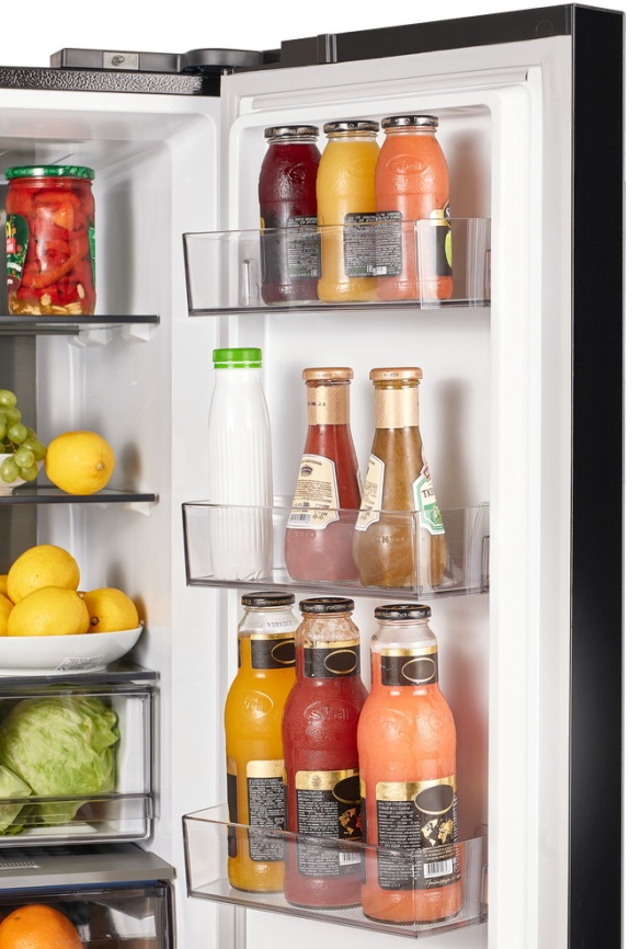 Многокамерный холодильник Maunfeld MFF183NFSBE No frost, черно-серый фото 12