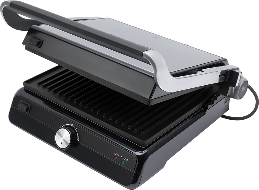 Гриль Polaris PGP 2102, серебряный фото 2