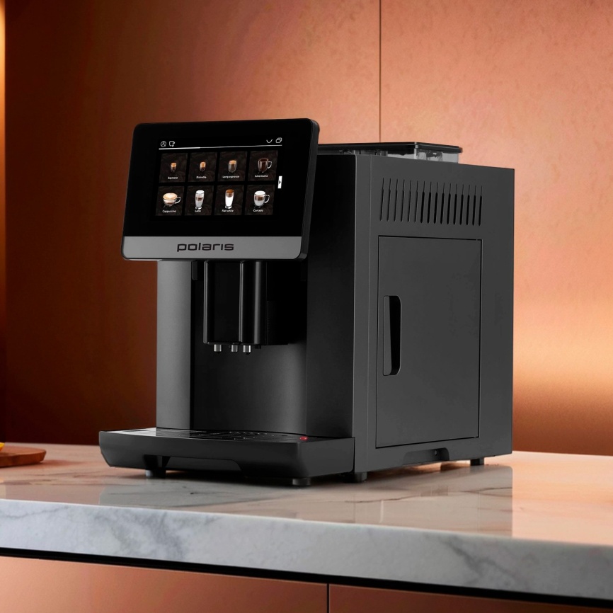 Кофемашина Polaris PACM 2080AC, Wi-Fi IQ Home, (019534), графит фото 1
