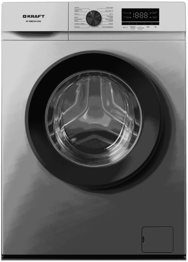 Стиральная машина Kraft Стиральная машина Kraft KF-MBDS6109G автомат, 6 кг, 1000 об/мин, серый фото 1