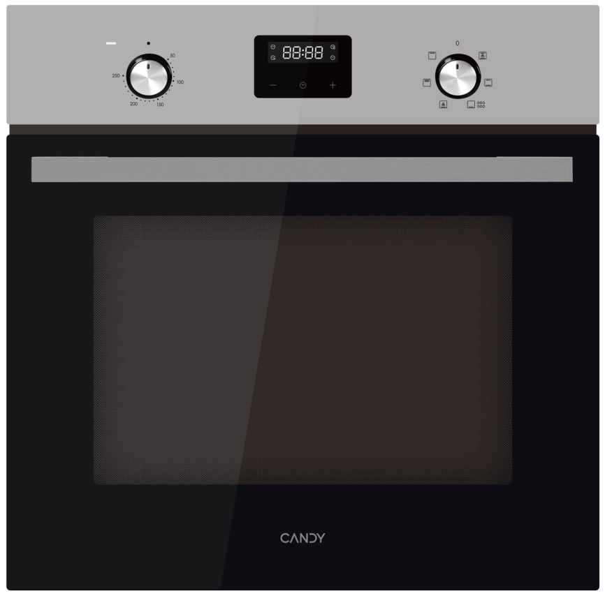 Электрический духовой шкаф Candy COXP06TBX 59 см, 62 л гриль конвекция, серебристый фото 1
