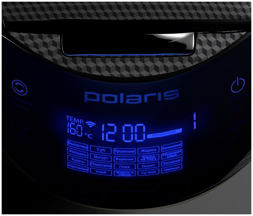 Мультиварка Polaris PMC 0526 IQ Home, дисплей, чаша 5 литров, таймер фото 2