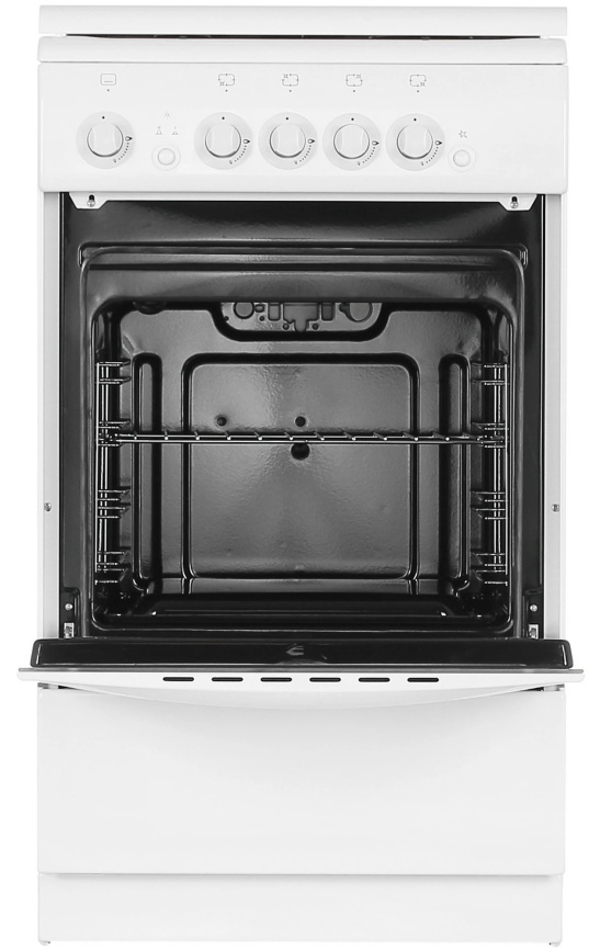 Газовая плита De luxe 506040.04 г 50 см, 54 л, 4 конфорки, белый фото 12