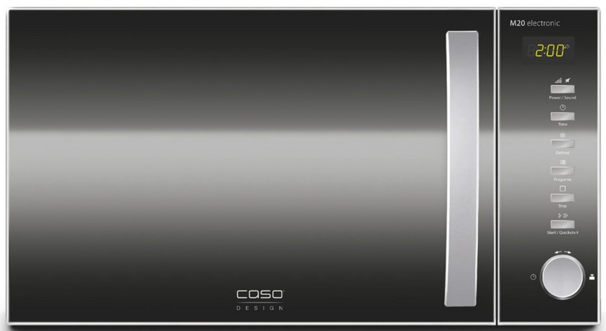 Микроволновая печь - СВЧ Caso M 20 Electronic Black, 20 л, таймер на 60 мин фото 1