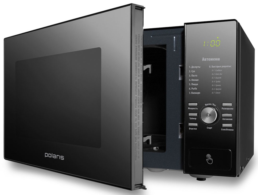 Микроволновая печь - СВЧ Polaris PMO 2303D RUS, чёрный фото 8