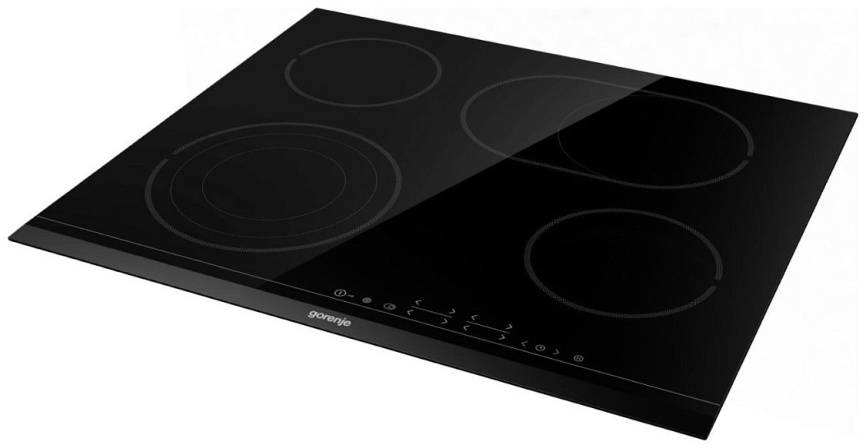 Электрическая варочная панель Gorenje ECT646BSCE 60 см, 4 конфорки стеклокерамика, черный фото 2