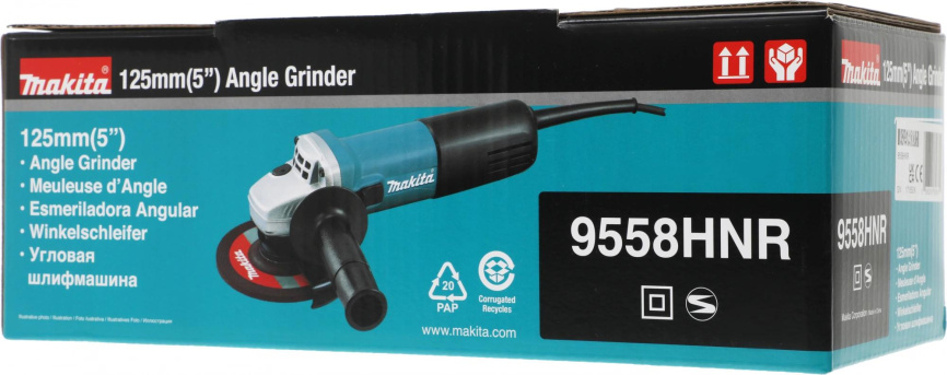 Углошлифовальная машина Makita 9558HNR фото 3