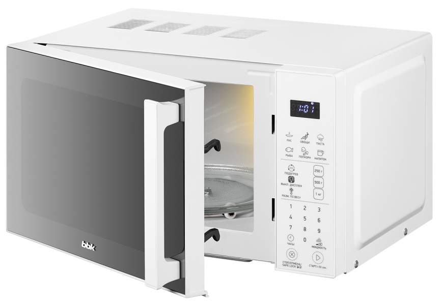 Микроволновая печь - СВЧ BBK 20MWS-805S/W, белый фото 6