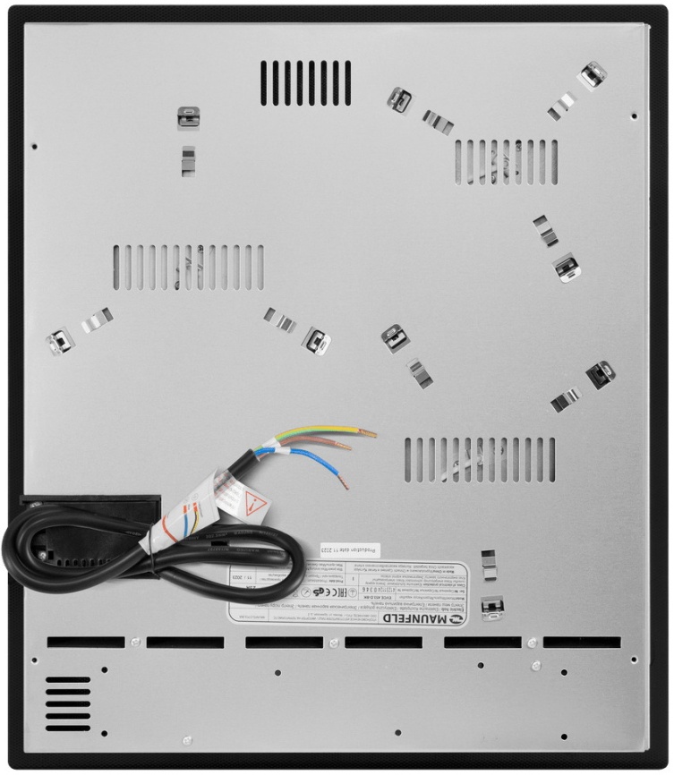 Электрическая варочная панель Maunfeld EVCE.453.D-BK 45 см, 3 конфорки стеклокерамика, черный фото 5