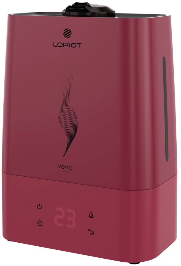Увлажнитель воздуха Loriot Vega LHS-C530E, вишнёвый фото 3
