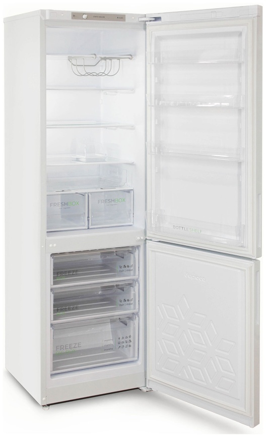 Двухкамерный холодильник Бирюса 6127, белый фото 4