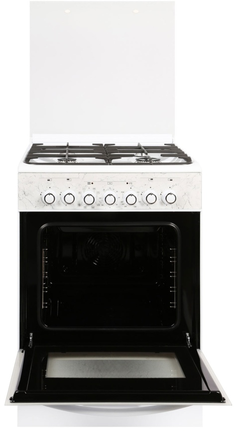 Комбинированная плита Gefest 6302-03 0052 60 см, 55 л, 4 конфорки, белый фото 3