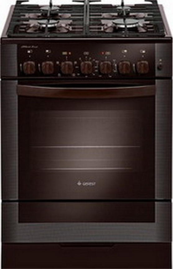 Комбинированная плита Gefest 6502-02 0045 60 см, 52 л, 4 конфорки, коричневый фото 1