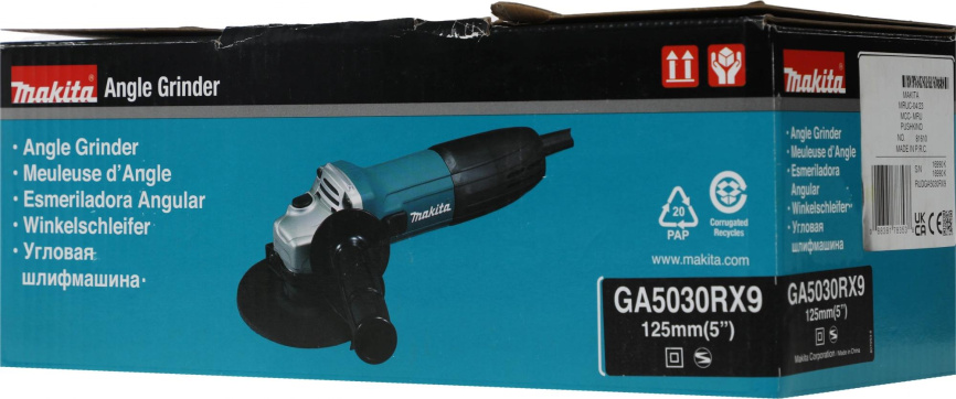 Углошлифовальная машина Makita GA5030RX9 фото 3