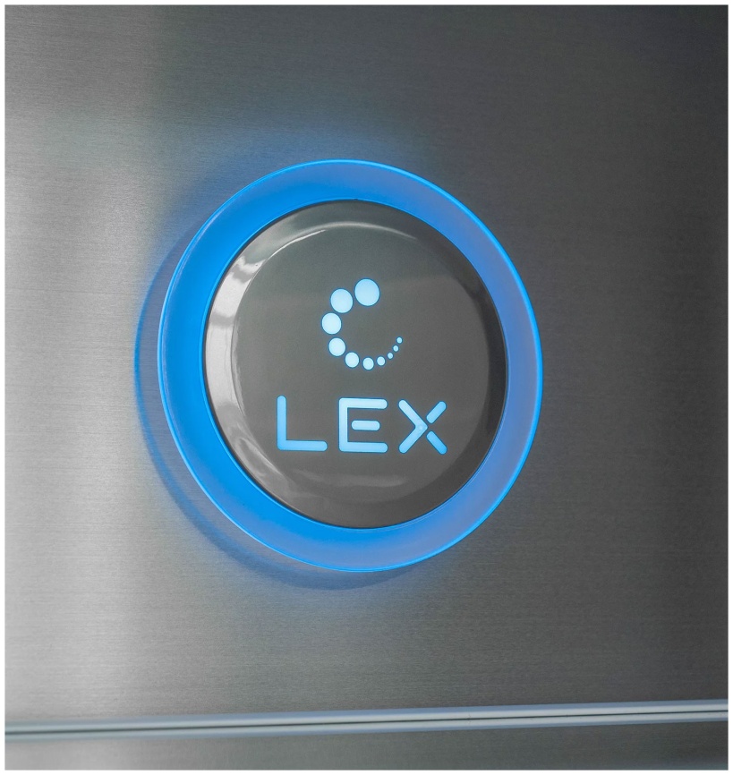 Многокамерный холодильник LEX LCD505BlID No frost, черный фото 8