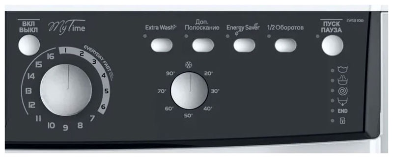 Стиральная машина Indesit EWSB 5085 BK CIS автомат 5 кг, белый фото 4