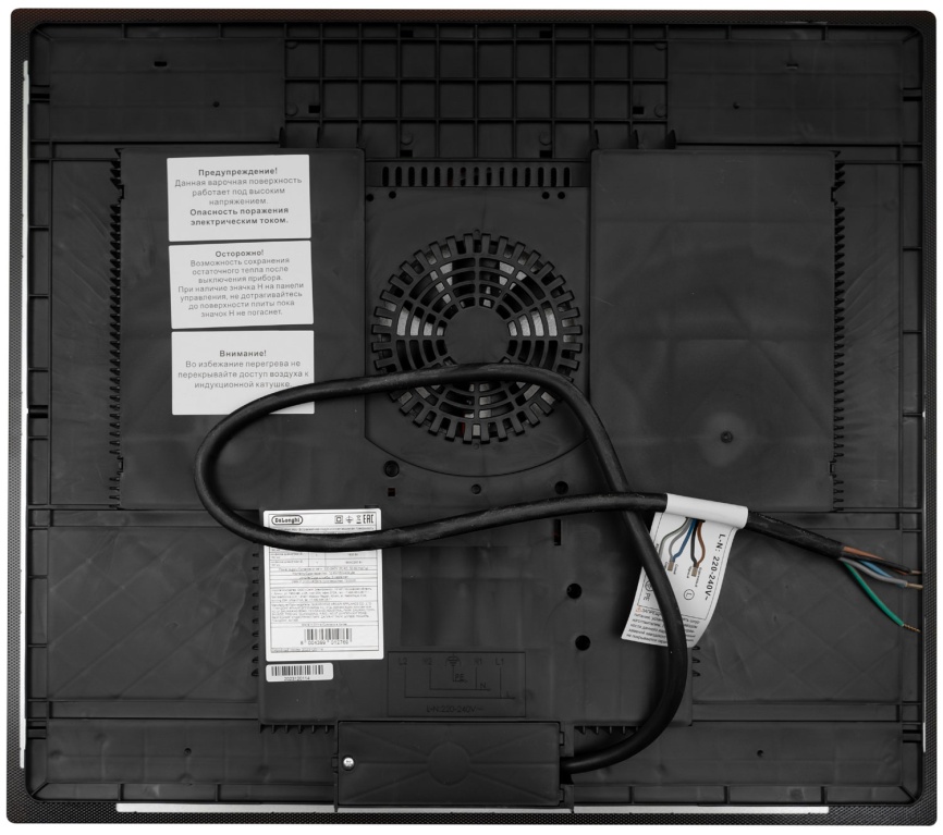 Электрическая варочная панель De’Longhi ELETTRA 1B0P CR 59 см, 4 конфорки закаленное стекло, черный фото 8