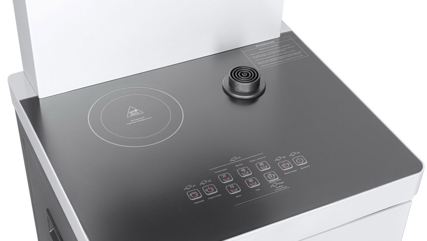 Тиабар Ecotronic TB19-LNR Arctic Grey, с чайным столиком, напольный (ETK12625) фото 9