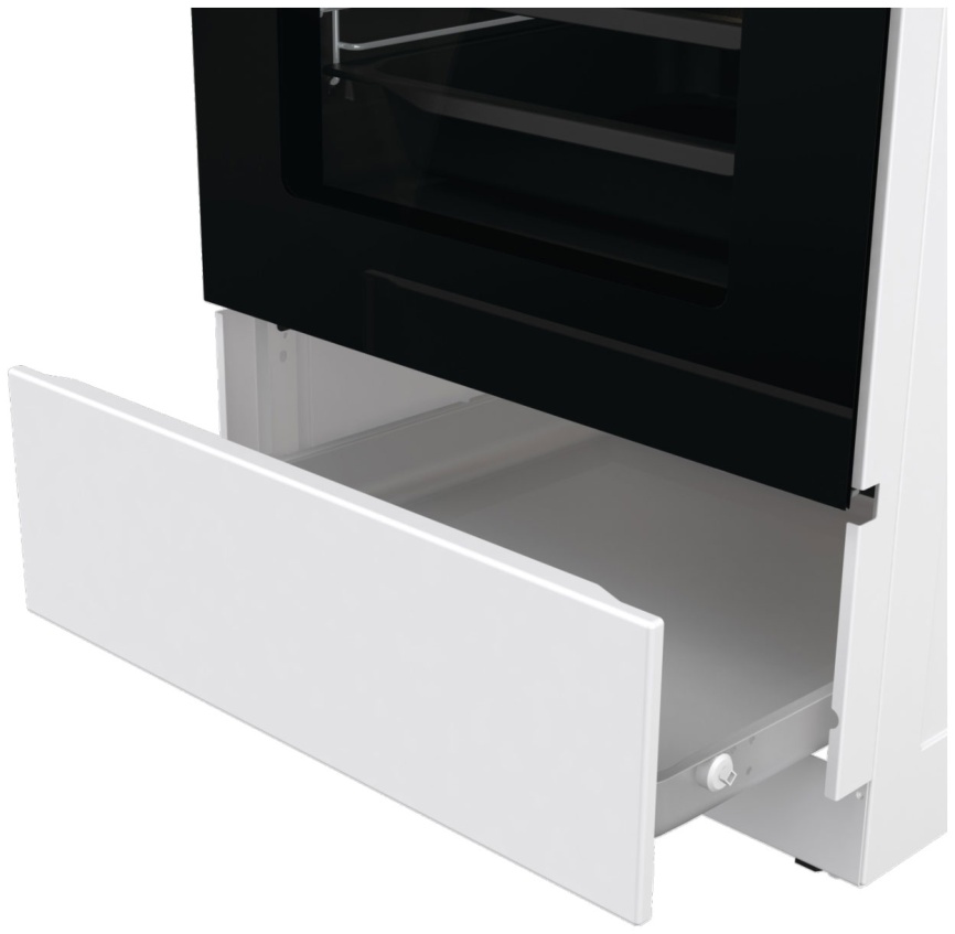 Электроплита Gorenje GECS5C70WA 50 см, 4 конфорки, белый фото 5