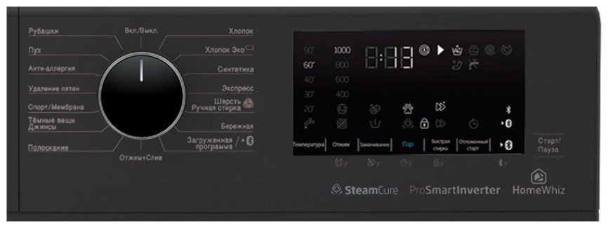 Стиральная машина Beko WSPE7H616A автомат 7,5 кг, серый фото 3