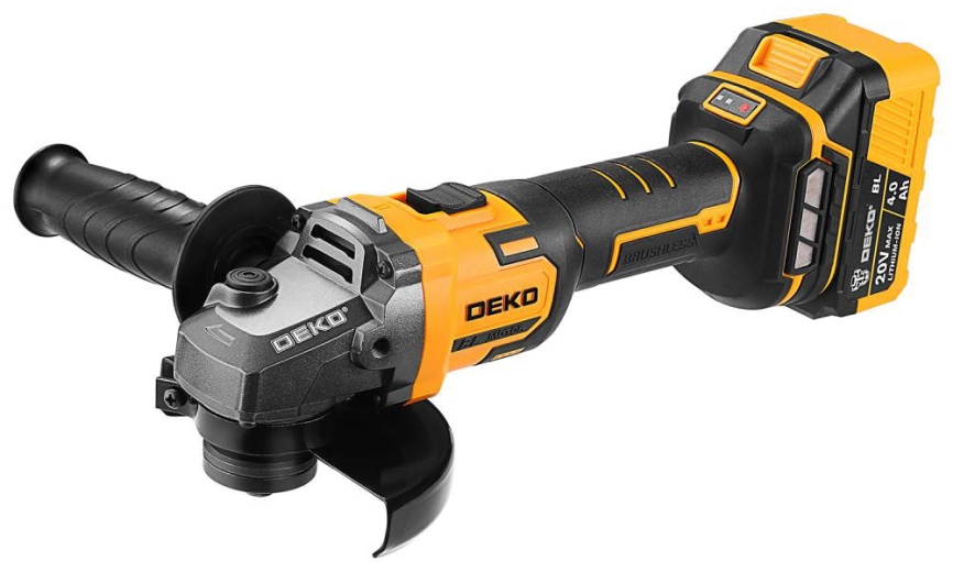 Угловая шлифовальная машина (болгарка) Deko DKAG-125, 20 В, 2*4.0 Ач (083-1064) фото 5