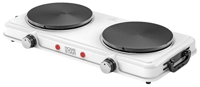 Настольная плита Homestar HS-1110 104913 2 конфорки, белый фото 1