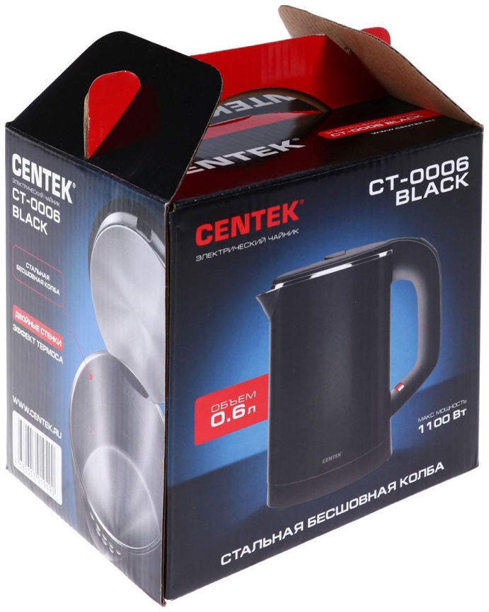 Чайник электрический Centek CT-0006 Black фото 5