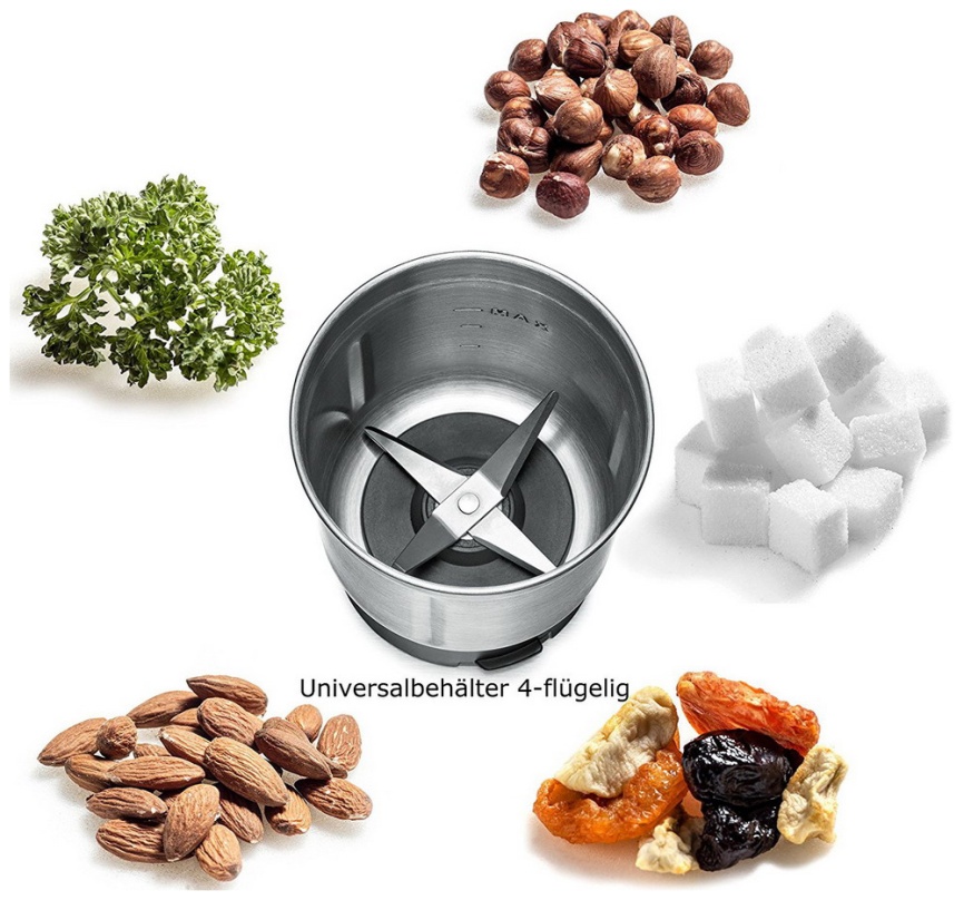 Кофемолка Rommelsbacher EGK 200, мощность 200 Вт, нержавеющая сталь фото 4