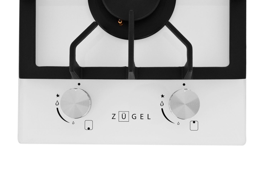Газовая варочная панель Zugel ZGH291W, белая фото 6