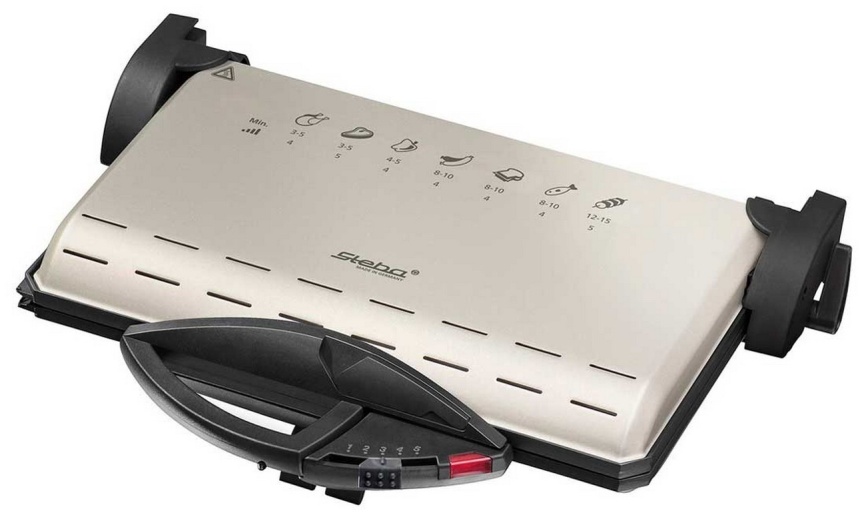 Электрогриль Steba PG4.4 GRILL AND WAFFLE, 2000 Вт, замок на ручке фото 1