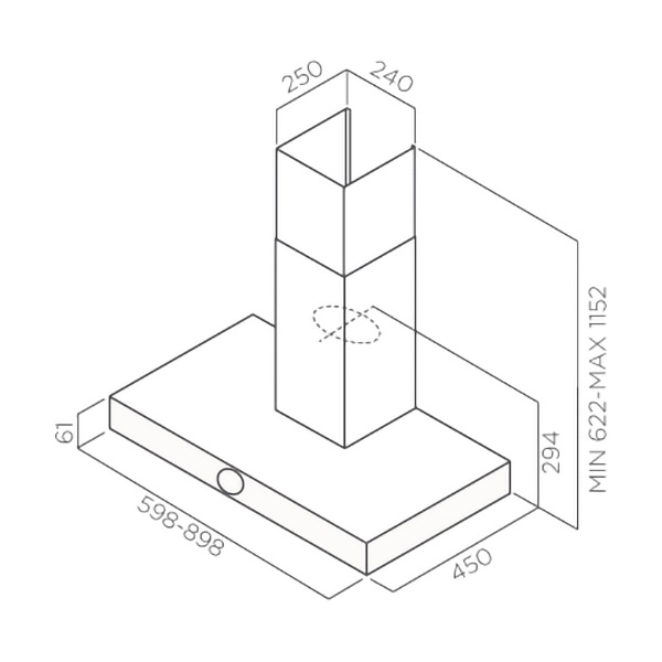 Вытяжки JET AIR TOUCH IX/A/60-PRF0099979A фото 4