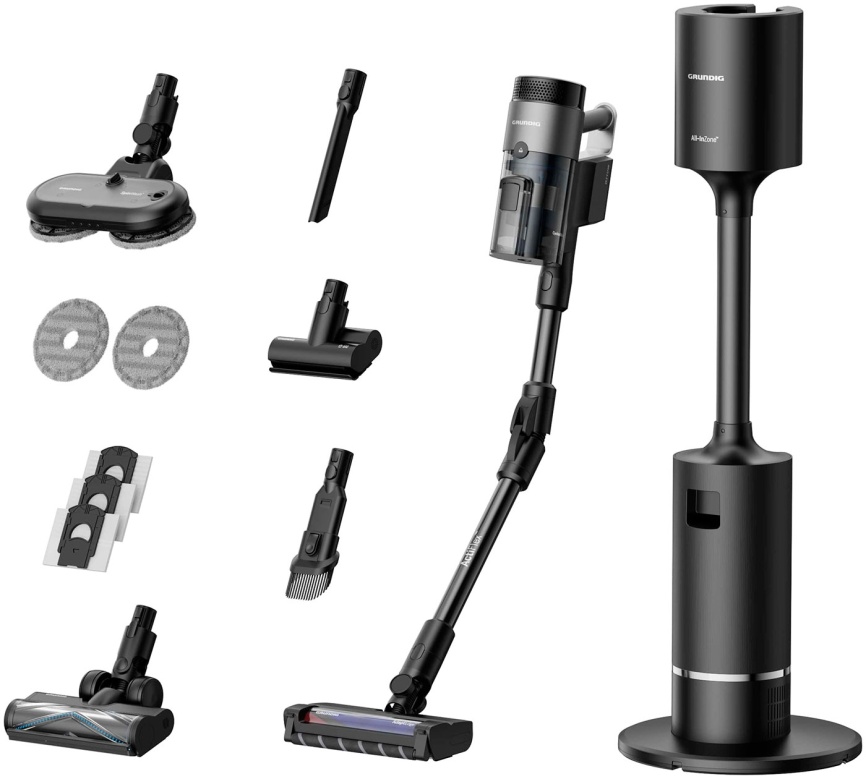 Пылесос вертикальный Grundig VCP 9431 PRO, циклонный фильтр, турборежим фото 12