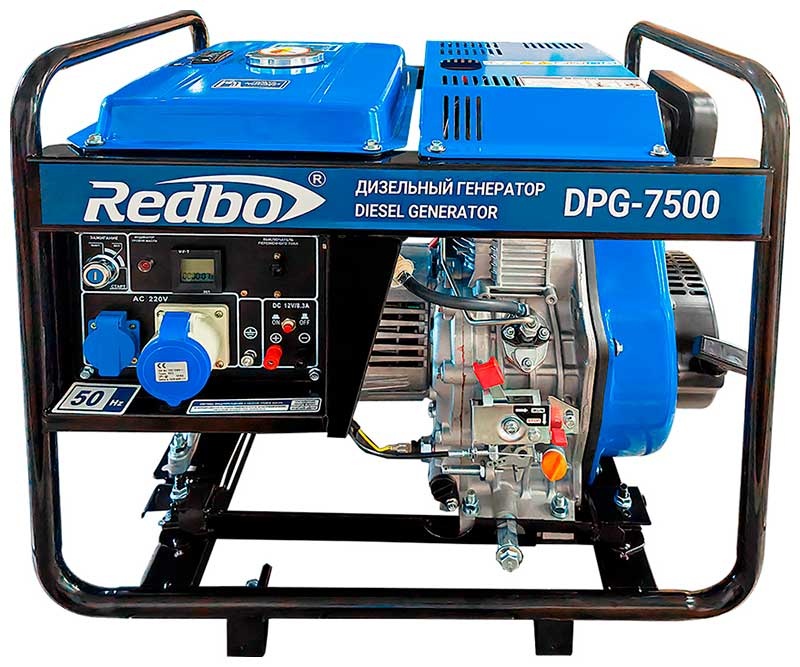 Дизельный генератор Redbo DPG-7500 фото 2