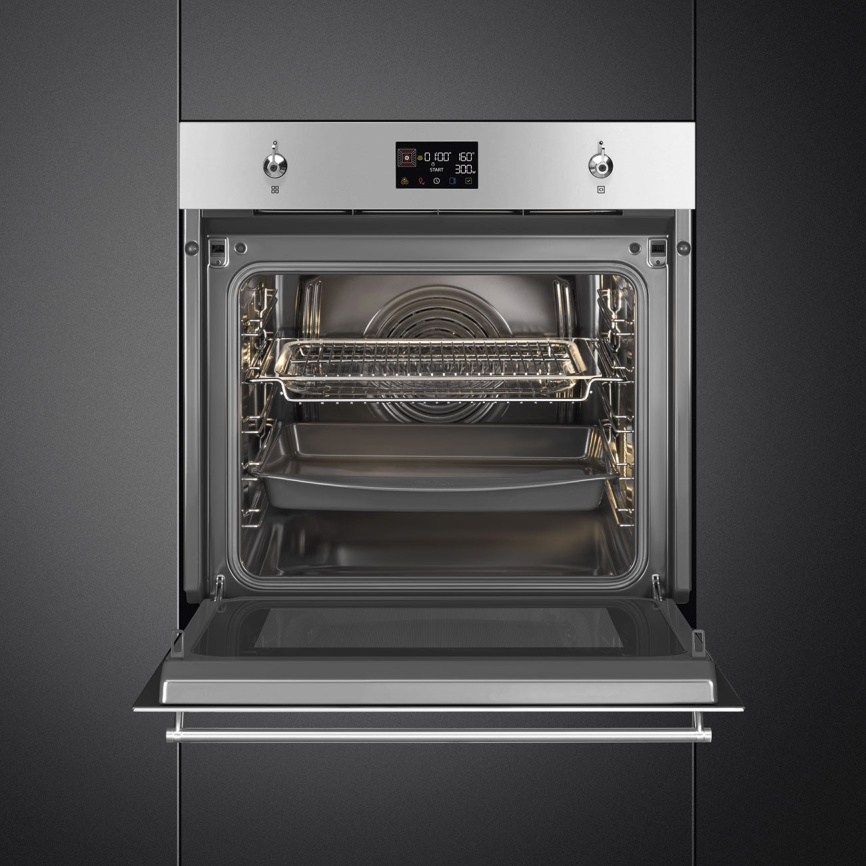 Встраиваемая электрическая духовка SMEG Духовой шкаф электрический Smeg SO6302M2X фото 3