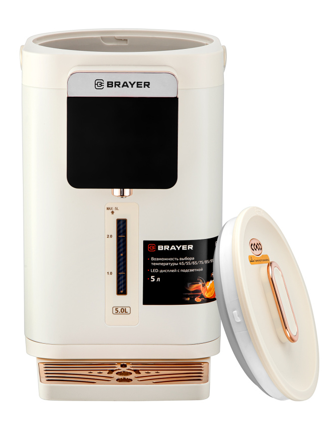Термопот BR6004 белый/золотой BRAYER фото 11