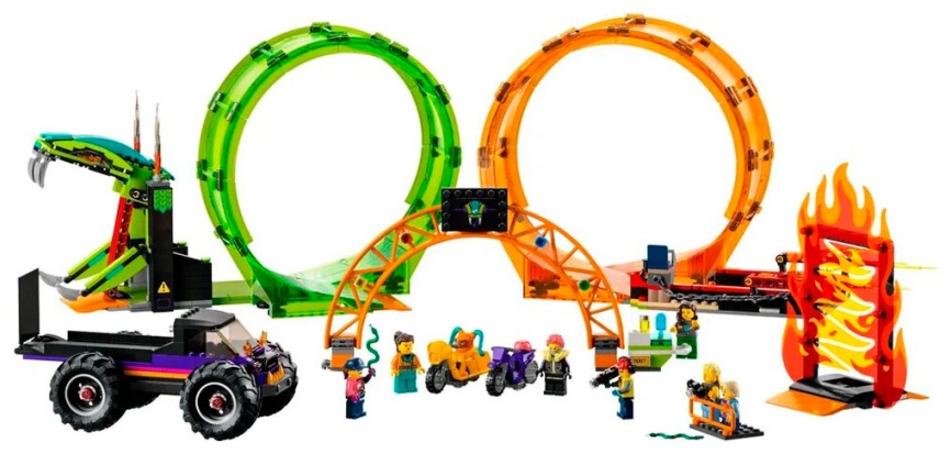 Конструктор Lego City Трюковая арена «Двойная петля» 60339 фото 2