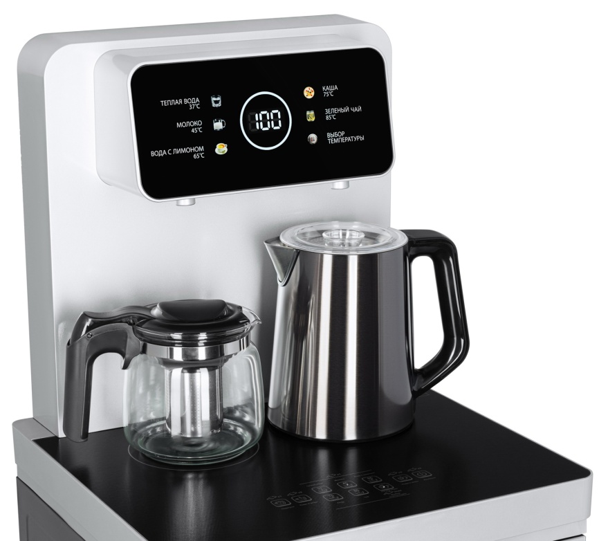 Тиабар Ecotronic TB19-LNR Arctic Grey, с чайным столиком, напольный (ETK12625) фото 7