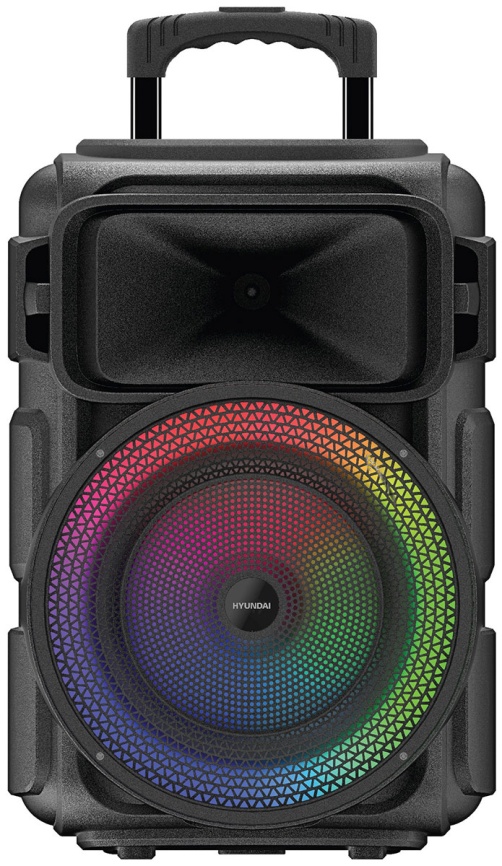 Акустическая система Hyundai H-MC1298, черный 17Вт/FM/USB/BT/micro SD фото 1