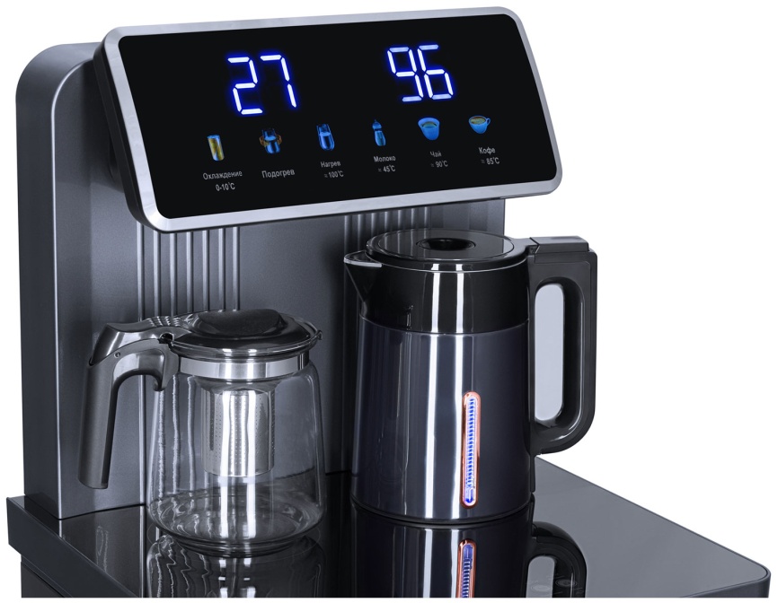 Тиабар Ecotronic TB35-LFR dark grey, с чайным столиком, с холодильником, напольный (ETK12698) фото 4