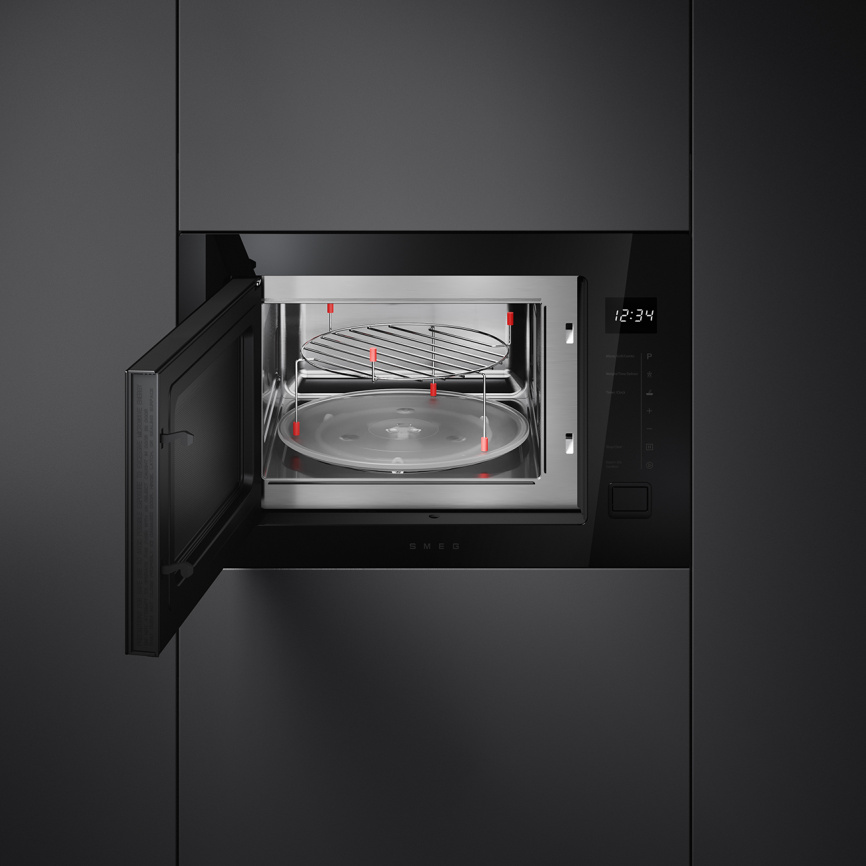 Встраиваемая микроволновая печь SMEG SMEG FMI225BI фото 4