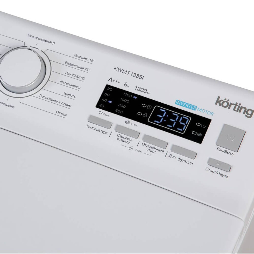 Стиральная машина с верхней загрузкой KWMT 1385 I KORTING фото 3