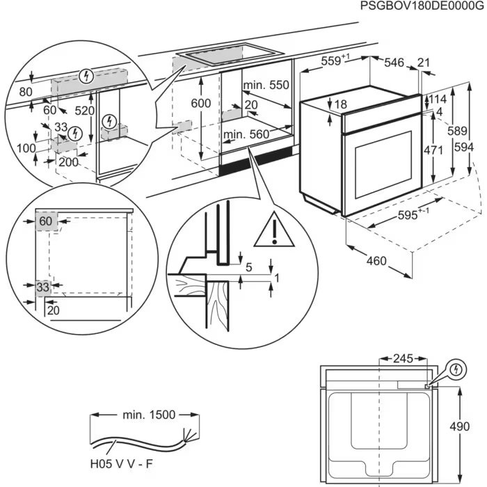 Встраиваемые электрические духовки ELECTROLUX Electrolux COB8S39WZ фото 3