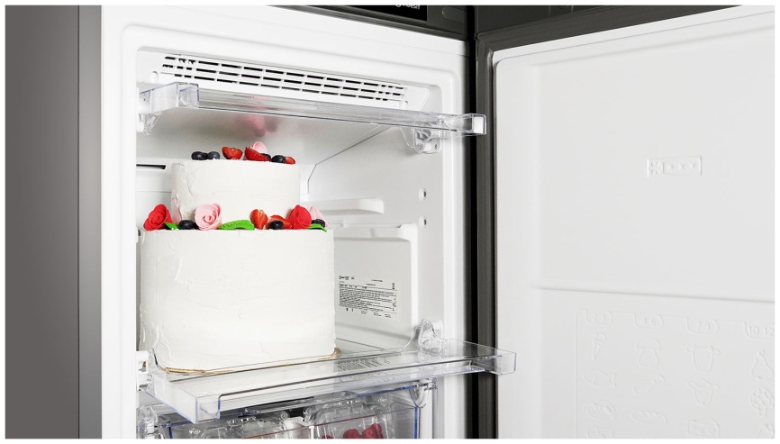 Морозильник Indesit DFZ 5175 G No Frost A+ 250 л, серый металлик фото 13