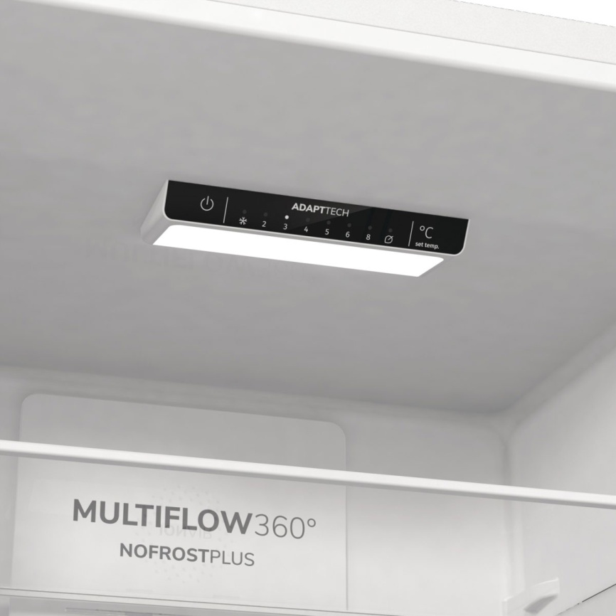 Двухкамерный холодильник Gorenje NRK6202EBXL4 No frost, черный фото 8